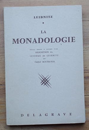 Imagen del vendedor de La monadologie a la venta por Aberbroc