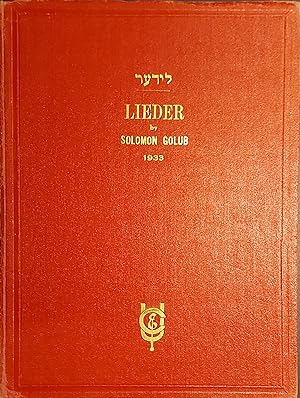 Lieder by Solomon Golub Yiddishe Lider fun Salomon Golub