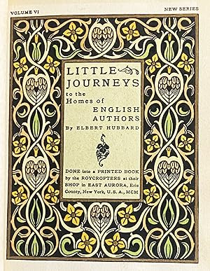 Little Journeys to the Homes of English Authors, Volume VI, New Series