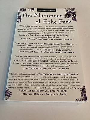 Imagen del vendedor de The Madonnas of Echo Park (Advance Reading Copy) a la venta por Brothers' Fine and Collectible Books, IOBA