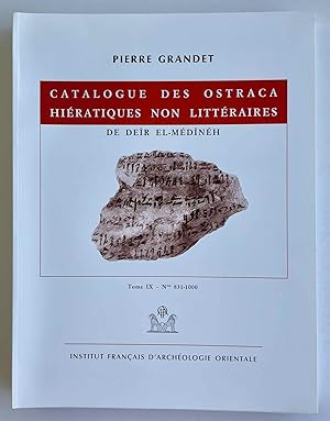 Immagine del venditore per Catalogue des ostraca hiratiques non littraires de Deir el-Medineh. Tome IX: Nos 831-1000 venduto da Meretseger Books