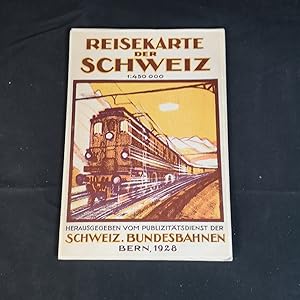 Reisekarte der Schweiz. Maßstab 1 : 450 000.