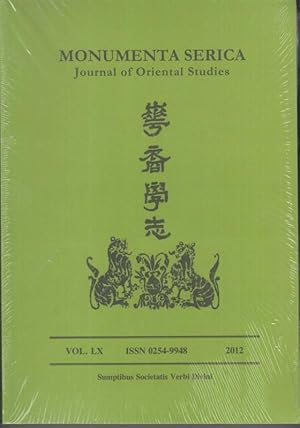 Imagen del vendedor de Monumenta Serica 2012, Vol. LX. Journal of Oriental studies. a la venta por Antiquariat Carl Wegner