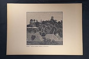 Bild des Verkufers fr Bielefeld - Bilck vom Neustdter Kirchturm zur Sparenburg. zum Verkauf von ANTIQUARIAT Franke BRUDDENBOOKS