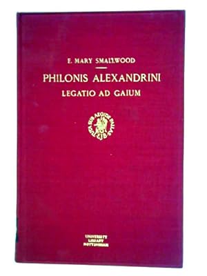 Bild des Verkufers fr Philonis Alexandrini, Legatio ad Gaium zum Verkauf von World of Rare Books