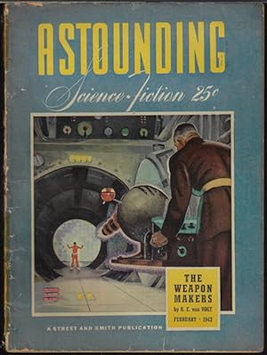 Bild des Verkufers fr ASTOUNDING Science Fiction: February, Feb. 1943 ("The Weapon Makers") zum Verkauf von Books from the Crypt