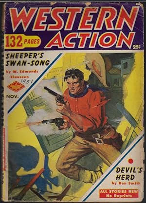 Imagen del vendedor de WESTERN ACTION: November, Nov. 1951 a la venta por Books from the Crypt