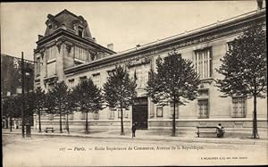 Ansichtskarte / Postkarte Paris XI, Handelshochschule, Avenue de la République