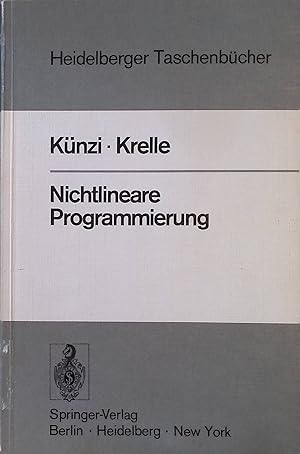 Imagen del vendedor de Nichtlineare Programmierung. Heidelberger Taschenbcher ; Bd. 172 a la venta por books4less (Versandantiquariat Petra Gros GmbH & Co. KG)
