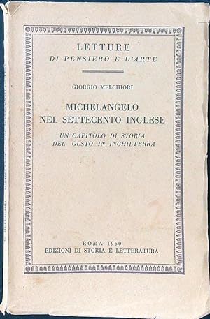 Bild des Verkufers fr Michelangelo nel Settecento inglese zum Verkauf von Librodifaccia