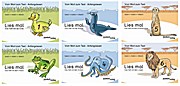 Seller image for Lies mal Heft 1 Ente, 2 Frosch, 3 Robbe, 4 Krake, 5 Erdmnnchen, 6 Lwe neue Version for sale by AHA-BUCH