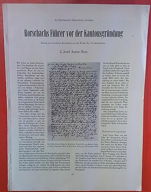 Bild des Verkufers fr Rorschachs fhrer vor der Kantonsgrndung, Seiten 15 bis 31 zum Verkauf von biblion2