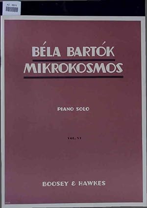 Bild des Verkufers fr Bela Bartok. Mikrokosmos. Progressive piano pieces. Vol. 6, piano solo zum Verkauf von Antiquariat Bookfarm