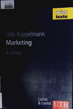 Seller image for Marketing. Einfhrung in Entscheidungsprobleme des Absatzes und der Beschaffung. for sale by Antiquariat Bookfarm