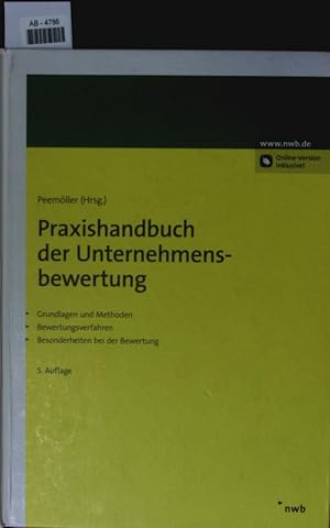 Seller image for Praxishandbuch der Unternehmensbewertung. for sale by Antiquariat Bookfarm