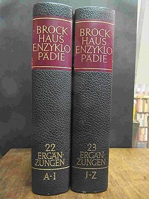 Brockhaus-Enzyklopädie in zwanzig Bänden, Band 22: Ergänzungen A-I / Band 23: Ergänzungen J-Z, 2 ...