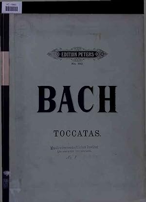 Imagen del vendedor de Bach. Toccatas. a la venta por Antiquariat Bookfarm