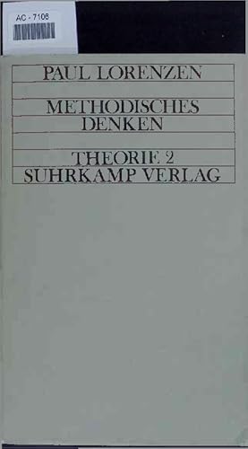 Image du vendeur pour Methodisches Denken. Theorie 2. mis en vente par Antiquariat Bookfarm