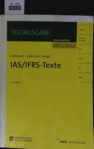 Immagine del venditore per IAS/IFRS -Texte 2011/2012. venduto da Antiquariat Bookfarm