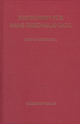 Imagen del vendedor de Festschrift fr Hans Friedhelm Gaul zum 70. Geburtstag am 19. November 1997 a la venta por moluna