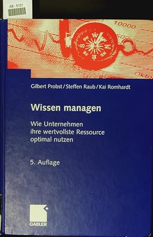 Bild des Verkufers fr Wissen managen. zum Verkauf von Antiquariat Bookfarm