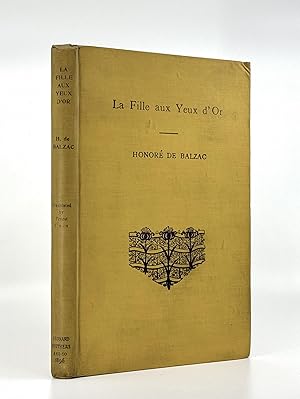 Seller image for La Fille aux Yeux d'Or [The Girl with the Golden Eyes] by Honor de Balzac for sale by Maggs Bros. Ltd ABA, ILAB, PBFA, BA