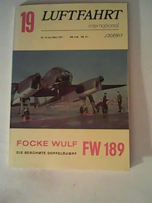 Bild des Verkufers fr Luftfahrt international 19. Jan - Mrz 1977. Focke Wulf FW 189. Die berhmte Doppelrumpf zum Verkauf von ANTIQUARIAT FRDEBUCH Inh.Michael Simon