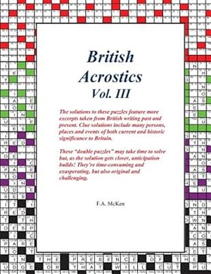 Seller image for British Acrostics Vol. III for sale by GreatBookPrices
