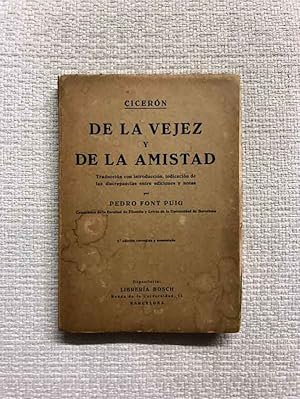 Imagen del vendedor de De la vejez y la amistad a la venta por Campbell Llibres