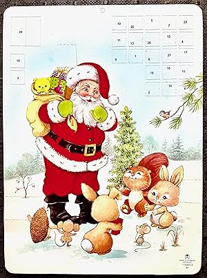 Adventskalender aus den 50er Jahren, ungebraucht # Vintage Christmas - 50s Advent Calendar. With ...