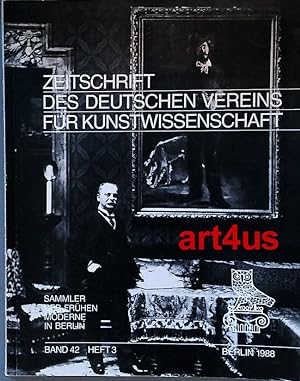Image du vendeur pour Zeitschrift des deutschen Vereins fr Kunstwissenschaft : Band 42 Heft 3 : Sammler der frhen Moderne in Berlin. mis en vente par art4us - Antiquariat