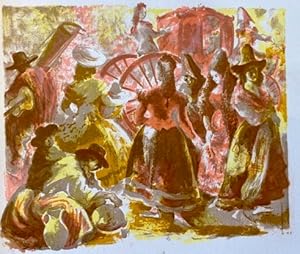 Le Carrosse du Saint-Sacrement. Lithographies originales en couleurs de Marti Bas.