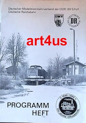 Image du vendeur pour Deutscher Modelleisenbahnverband der DDR : Programm Heft ; BV Erfurt mis en vente par art4us - Antiquariat