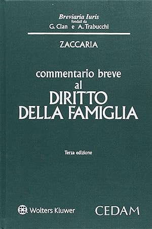 Imagen del vendedor de Commentario breve al diritto della famiglia a la venta por librisaggi