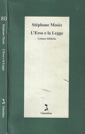 Bild des Verkufers fr L'Eros e la Legge Letture bibliche zum Verkauf von Biblioteca di Babele