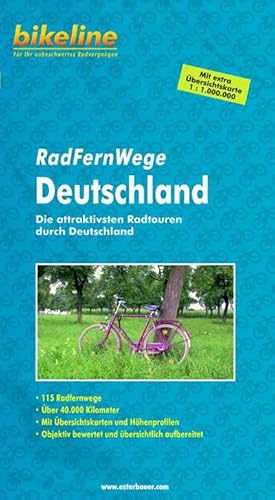 Bild des Verkufers fr Bikeline Radtourenbuch RadFernWege : Die attraktivsten Radtouren durch Deutschland. 115 Radfernwege, ber 40.000 Kilometer zum Verkauf von AHA-BUCH