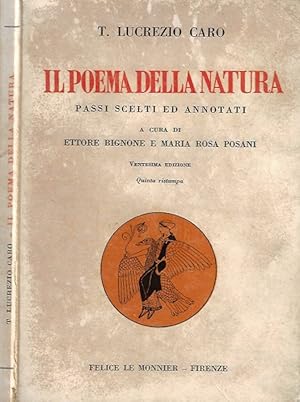 Bild des Verkufers fr Il poema della natura Passi scelti e annotati zum Verkauf von Biblioteca di Babele