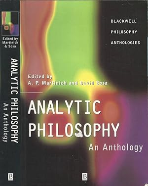 Bild des Verkufers fr Analythic Philosophy An Anthology zum Verkauf von Biblioteca di Babele