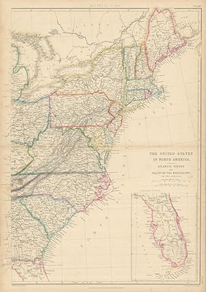 The United States of North America. Atlantic States and Valley of the Mississippi. (in two sheets...