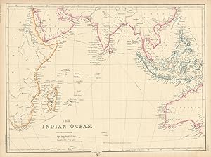The Indian Ocean [Showing the Sailing Routes to India, China, and Australia]
