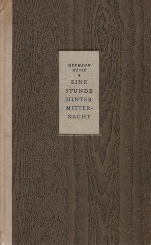 Seller image for Eine Stunde hinter Mitternacht. for sale by Altstadt Antiquariat Rapperswil