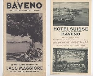 Depliant pubblicitario di Baveno e dell'Hotel Suisse