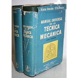 Imagen del vendedor de MANUAL UNIVERSAL DE LA TCNICA MECNICA. 2 TOMOS a la venta por Librera Salamb
