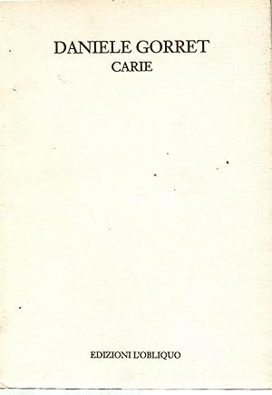 Immagine del venditore per Carie (commedia in Tre tempi) venduto da Il Salvalibro s.n.c. di Moscati Giovanni