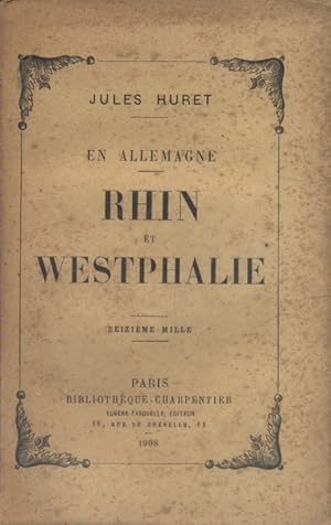 Bild des Verkufers fr En Allemagne : Rhin et Westphalie. zum Verkauf von Librairie Et Ctera (et caetera) - Sophie Rosire