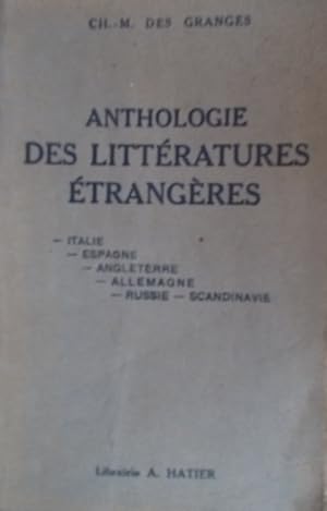 Imagen del vendedor de Anthologie des littratures trangres. Vers 1930. a la venta por Librairie Et Ctera (et caetera) - Sophie Rosire