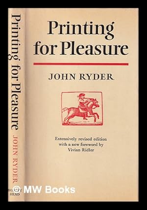 Seller image for Printing for pleasure / John Ryder for sale by MW Books