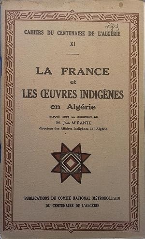 Imagen del vendedor de Cahiers du centenaire de l'Algrie - Tome 11. La France et les oeuvres indignes en Algrie. a la venta por Librairie Et Ctera (et caetera) - Sophie Rosire