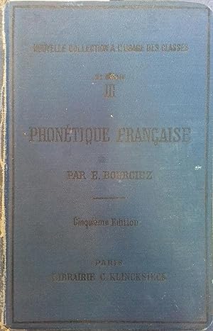 Image du vendeur pour Prcis historique de phontique franaise. mis en vente par Librairie Et Ctera (et caetera) - Sophie Rosire