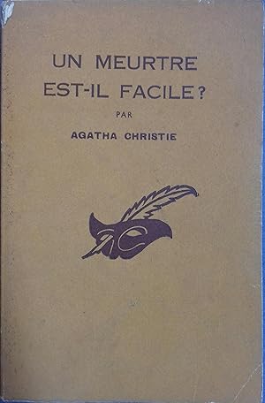 Imagen del vendedor de Un meurtre est-il facile ? a la venta por Librairie Et Ctera (et caetera) - Sophie Rosire